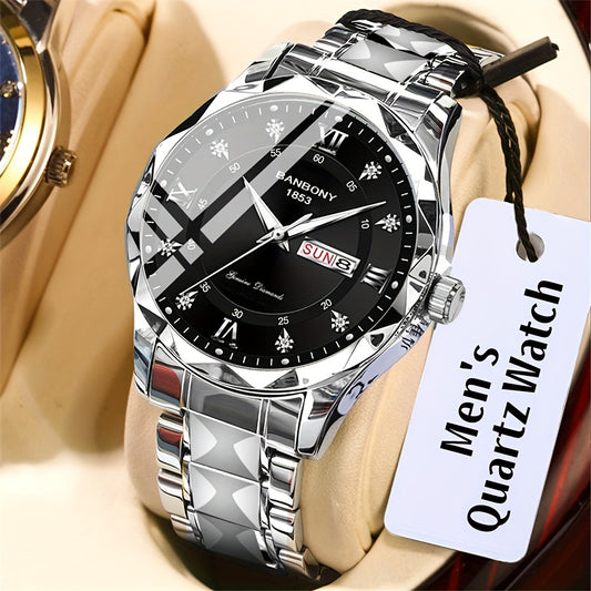 Multifunctional Stainless Steel Men's Watch