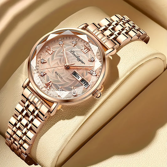 Women's Fashion Casual Round Analog Quartz Wrist Watch