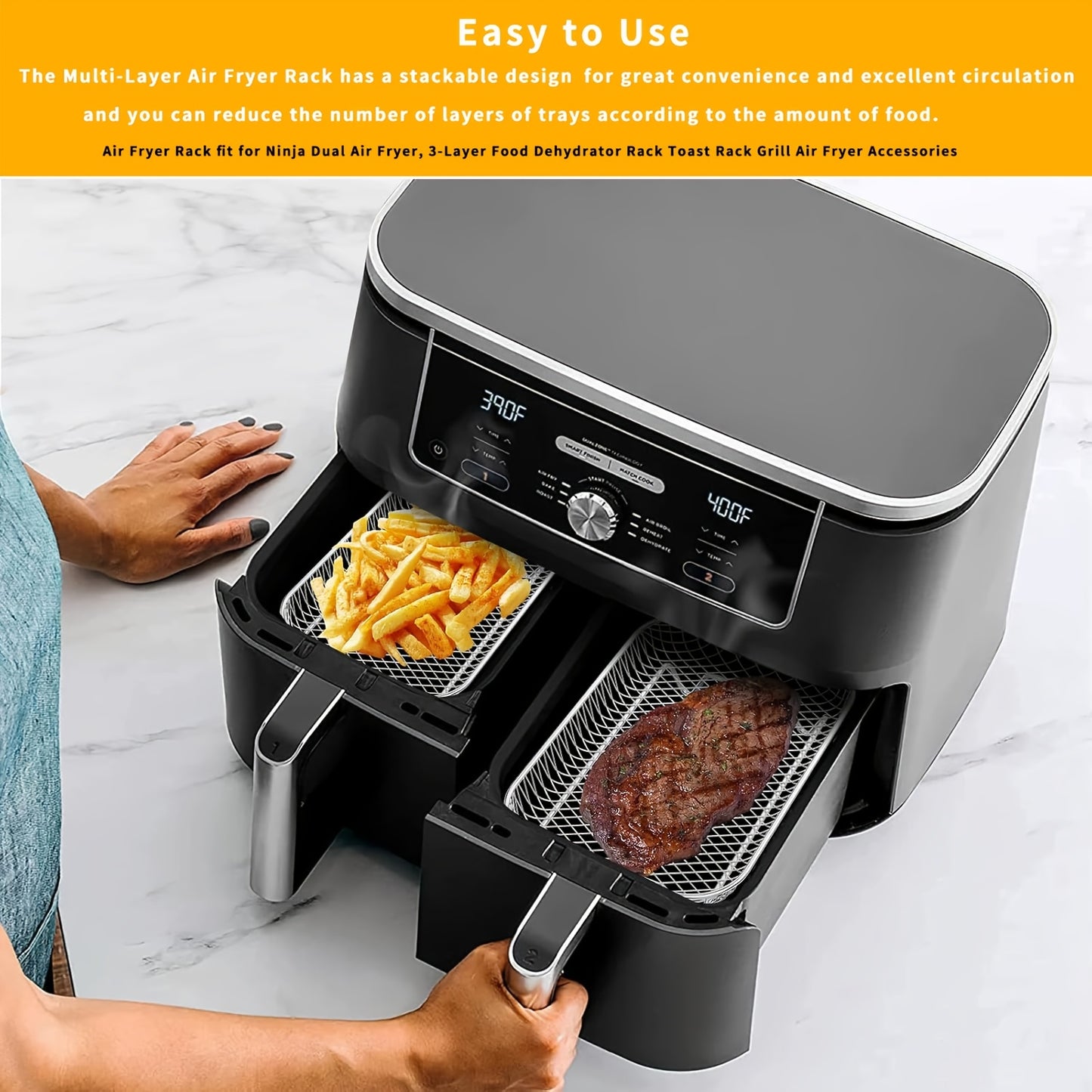 Air Fryer Rack Accessories Grill Basket