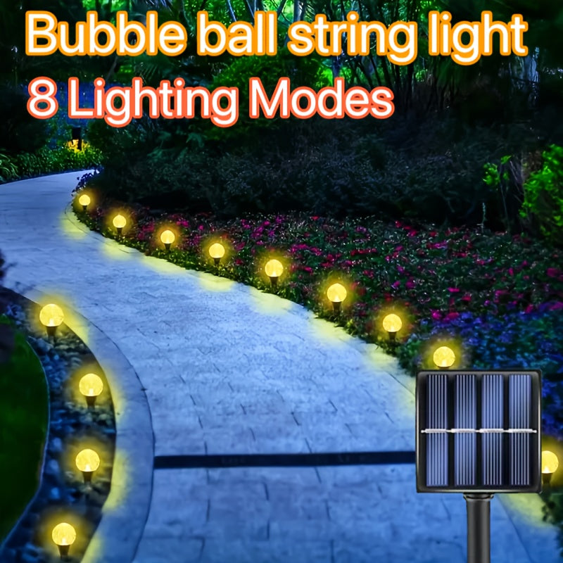 20pcs Solar Garden Lights with 8 Modes