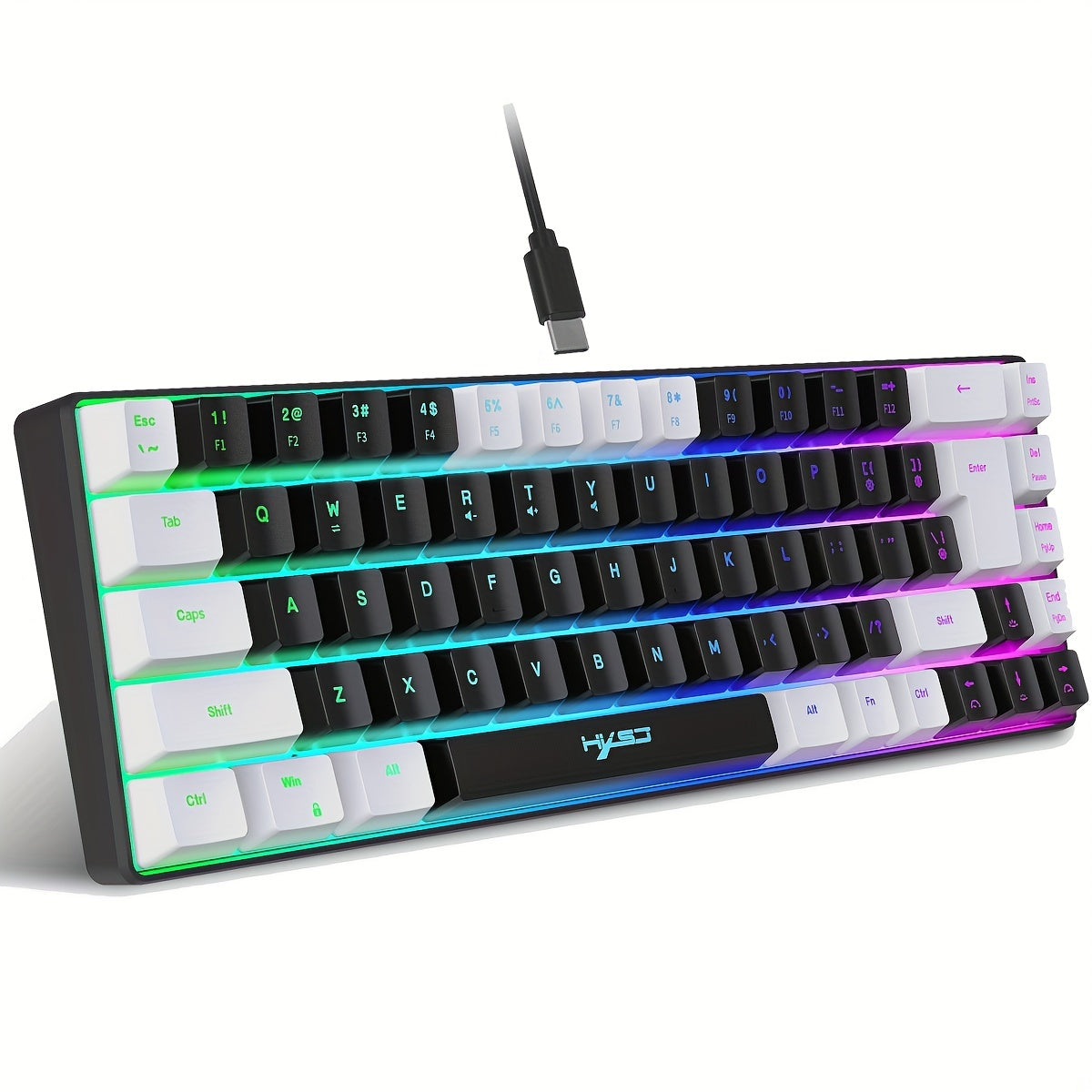 Ultra-Slim RGB Backlit Gaming Keyboard 60%
